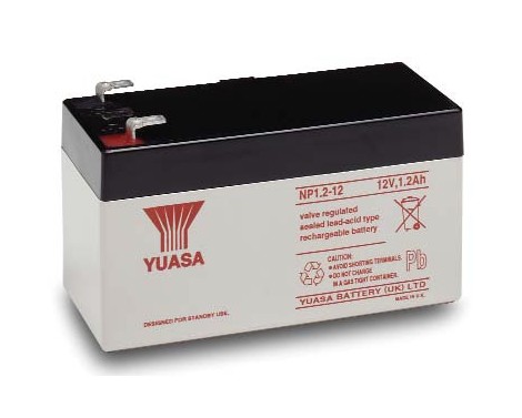 YUASA LEAD BATTERY NP 1.2-12 12V 1.2Ah 97x48x54.5 mm