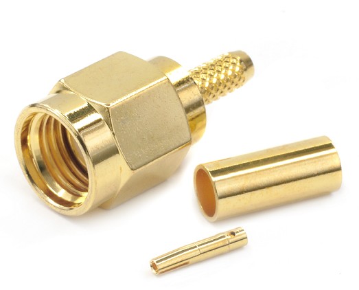 ZO380 SMA-RP MALE CONNECTOR TO CRIMP RG174