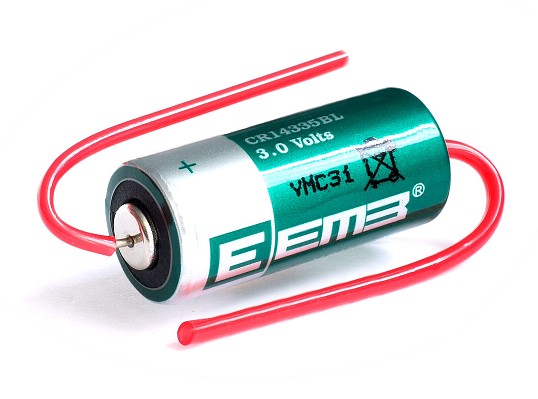CR14335BL-AX LITHIUM BATTERY 3V 1300mA WITH TERMINALS 14x33
