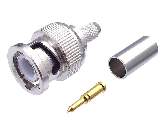 CONNECTOR BNC MALE FOR CRIMPING RG58
