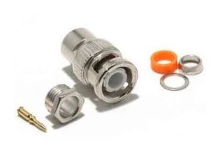 Z16101 BNC MALE CONNECTOR TO SOLDER RG59 CABLE