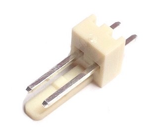 CO-3302  STRAIGHT MALE CONNECTOR 2 PINS 2.54 mm