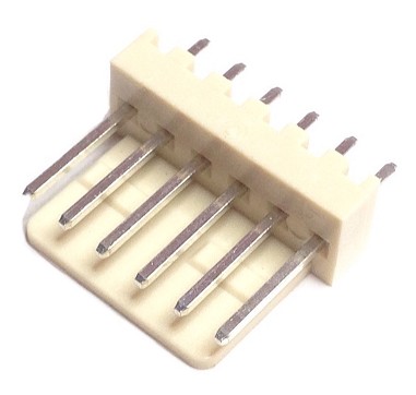 CO-3306  STRAIGHT MALE CONNECTOR 6 PIN 2.54 mm