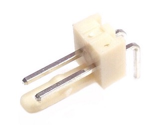 CO-3502 BENT MALE CONNECTOR 2 PIN 2.54 mm