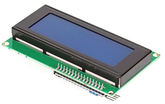 DISPLAY LCD I2C 3.1" DE 20x4 FONDO AZUL