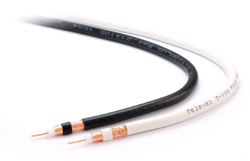 COAXIAL ANTENNA CABLE T-100 PLUS WHITE