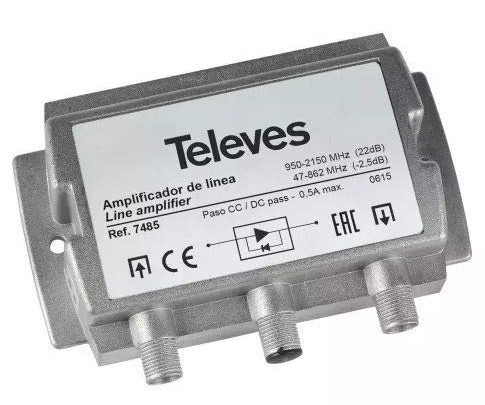 Amplificador de antena Televes 535620 LTE700 alta ganancia