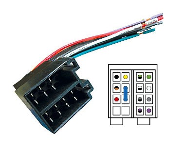 DIN CAR RADIO MALE CONNECTOR