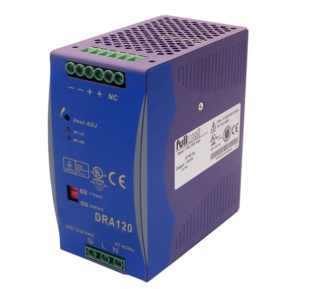 DRA120-12SPA POWER SUPPLY DIN RAIL FULLWAT 12V DC 120W 10A