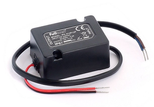 IPX-012P12P FUENTE ALIMENTACION 12V DC 1A 12W IP67