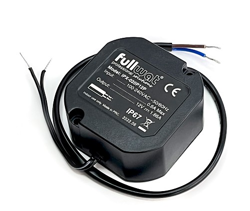 IPX-020P12P FUENTE ALIMENTACION 12V DC 1.66A 20W IP67