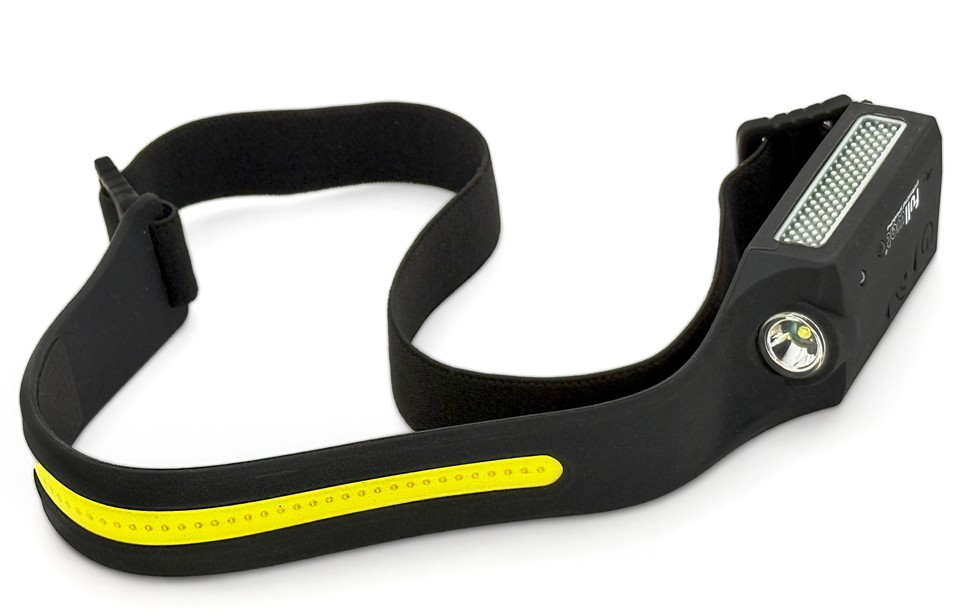 LINTERNA FRONTAL RECARGABLE DE TIRA COB Y LED XPE