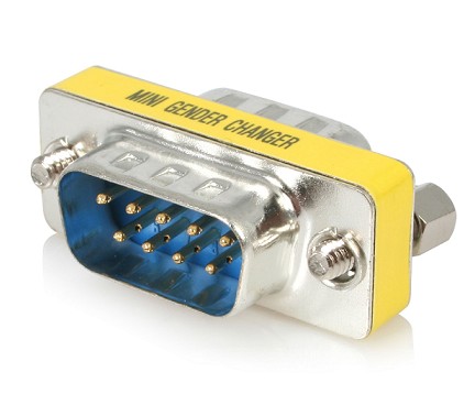 B-45169 COMPACT ADAPTER RS232 DB9 MALE TO DB9 MALE