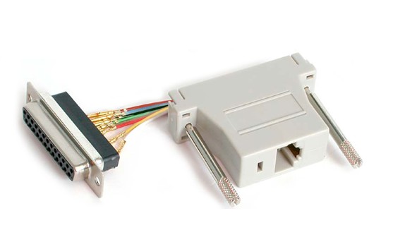 ADAPTADOR DB25 HEMBRA A RJ45