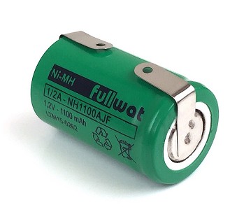 1NH1100AJF BATERIA Ni-MH 1100mA 1/2A CON TERMINALES