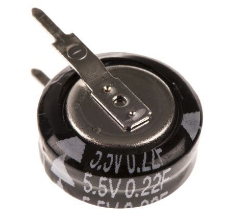 CONDENSADOR ELECTROLITICO 0.22F 5.5V