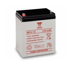 YUASA LEAD BATTERY NP 4-12 12V 4Ah 90x70x106 mm