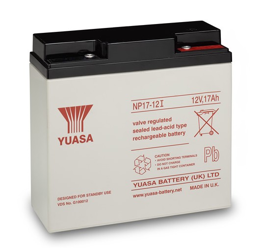 YUASA LEAD BATTERY YUASA NP 17-12 12V 17Ah 181x76x167 mm