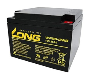 BATERIA LONG WP26-12B 12V 26Ah 166x175x125mm