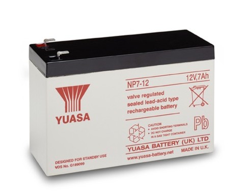 BATERIA YUASA NP 7-12 12V 7Ah 151x65x97.5mm