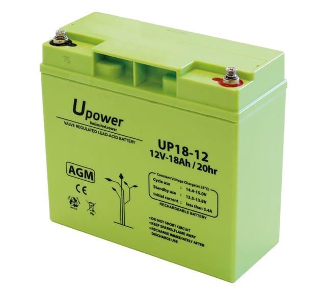 BATERIA DE GEL UP18-12 12V 18A 181x77x167mm