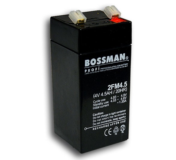 BATERIA DE PLOMO 4V 4.5A 48x48x102mm