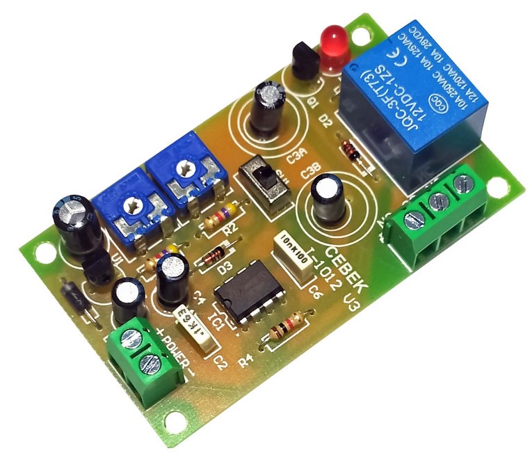 I-10 TEMPORIZADOR CICLICO CEBEK 12V 0.3 SEGUNDOS A 1 MINUTO