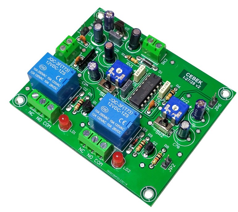 I-27 TEMPORIZADOR SECUENCIAL CEBEK 12V 1 SEGUNDO A 4 MINUTOS