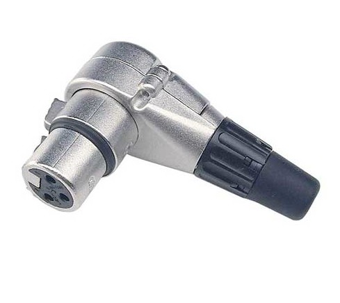 NC3FRX CONECTOR XLR HEMBRA AEREA ACODADA NEUTRIK