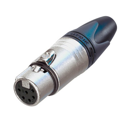 NEUTRIK NC6FX XLR FEMALE 6 PIN AIR SIDE CONNECTOR --