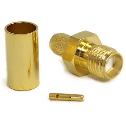 ZO743 SMA FEMALE CONNECTOR TO CRIMP RG-58