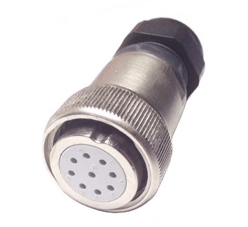 CHP-20B9AuQ 9 PIN FEMALE AIR SIDE MILITARY CONNECTOR