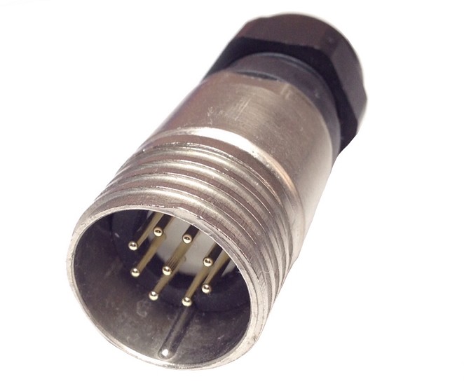 CMP-20B9AuQ 9 PIN MALE AIR SIDE MILITARY CONNECTOR