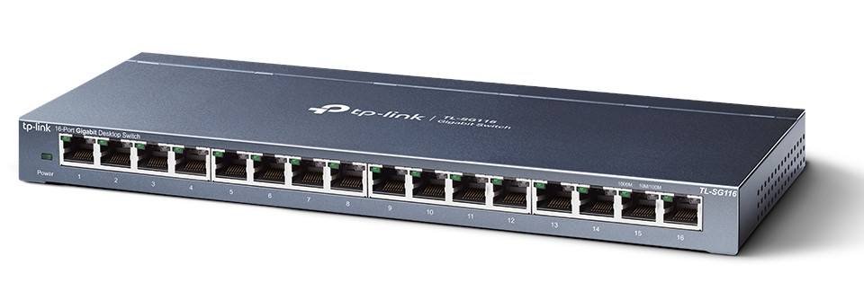 SWITCH 16 PUERTOS TP-LINK TL-SG116 GIGABIT