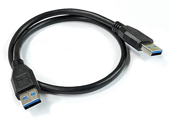 CABLE USB-A 3.0 MACHO A MACHO 0.5m