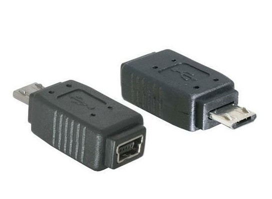 ADAPTADOR USB MICRO B MACHO USB MINI 5 PINES HEMBRA