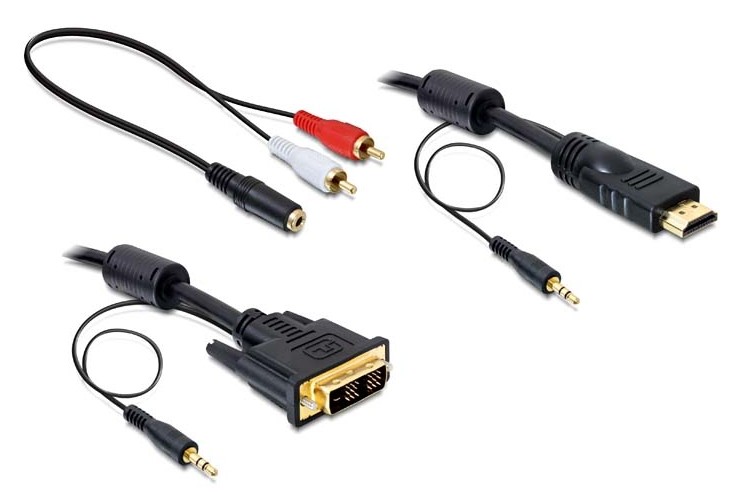 CABLE HDMI A DVI-D CON AUDIO 2m