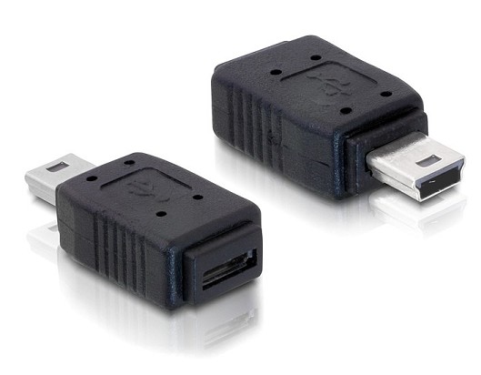 ADAPTADOR MINI USB MACHO A MICRO USB HEMBRA