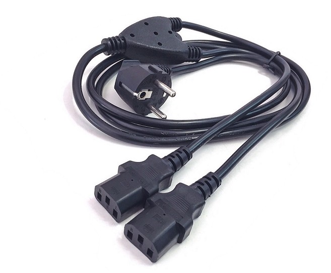 PC-186-ML6 CABLE SHUCKO MACHO A 2 HEMBRAS C13 2m