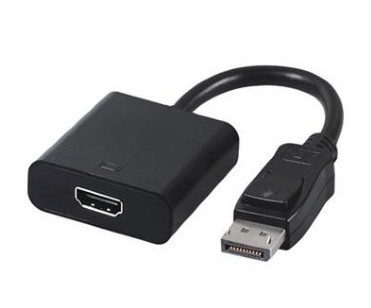 El adaptador alimenta hasta 1 dispositivo DisplayPort y 1 HDMI