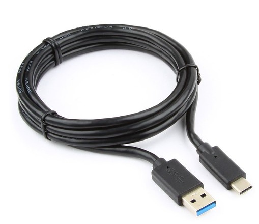 CABLE USB 3.2 A USB-C MACHO NEGRO 3m
