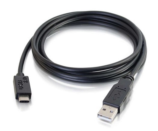 CABLE USB 2.0 MACHO A USB-C MACHO 1m