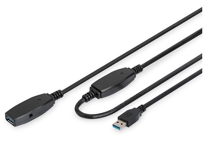CABLE USB MACHO A HEMBRA 3.0 AMPLIFICADO 10m