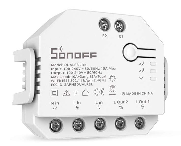 INTERRUPTOR WIFI 2 CANALES SONOFF DUAL R3