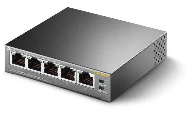 SWITCH 5 PUERTOS POE TP-LINK TL-SG1005P GIGA