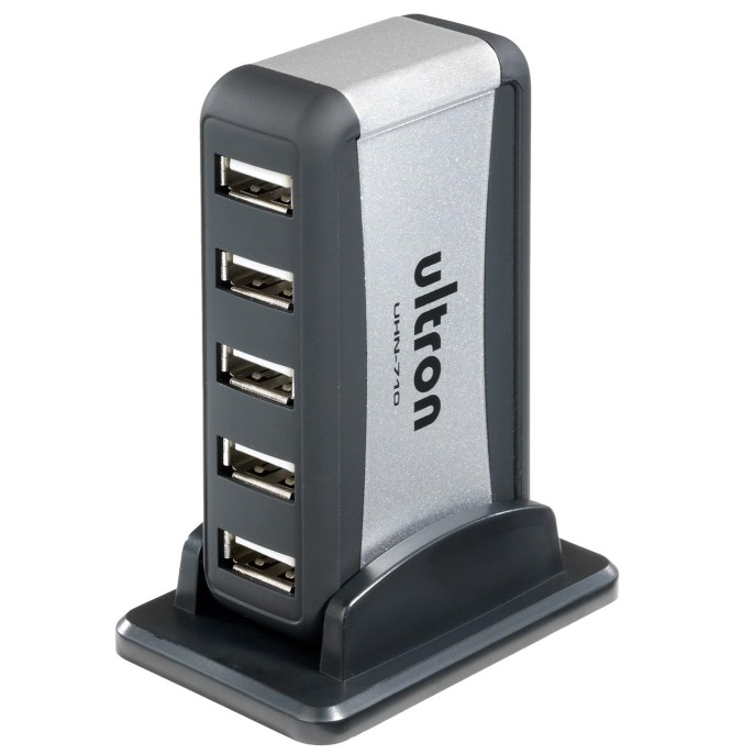 HUB USB-A 2.0 7 PUERTOS CON ALIMENTACION