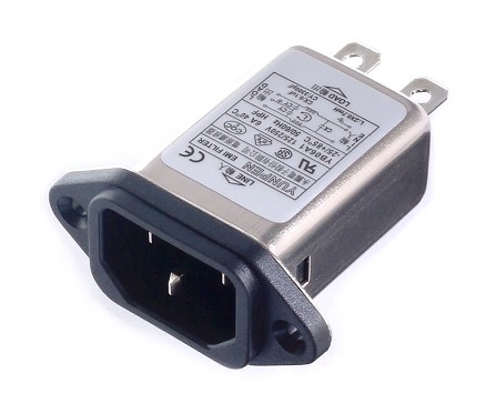 CONECTOR IEC CON FILTRO EMI 6A