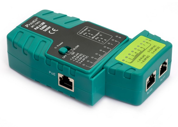 TESTER DE REDES RJ11 R12 RJ45 Y POE