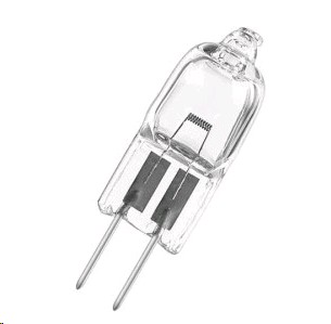 HALOGEN BI-PIN LIGHT BULB 12V 10W