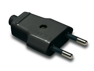 BIPOLAR PLUG 4mm 10A 250V BLACK